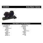 Centric 130.63030 Brake Master Cylinder - view 2