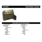 Centric 130.63047 Brake Master Cylinder - view 2
