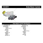 Centric 130.63071 Brake Master Cylinder - view 8