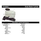 Centric 130.66043 Brake Master Cylinder - view 3