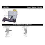 Centric 130.67041 Brake Master Cylinder - view 3