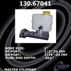 Centric 130.67041 Brake Master Cylinder - view 1