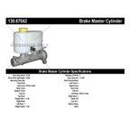 Centric 130.67042 Brake Master Cylinder - view 2