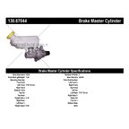 Centric 130.67044 Brake Master Cylinder - view 8