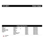 Centric 141.34611 Disc Brake Caliper - Rear Right - view 8