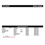 Centric 141.43101 Disc Brake Caliper - Front Right - view 7