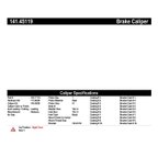 Centric 141.45119 Disc Brake Caliper - Front Right - view 8