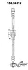 Centric 150.34312 Brake Hydraulic Hose - Rear - view 1