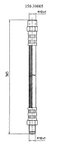 Centric 150.39005 Brake Hydraulic Hose - Front - view 1