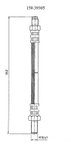 Centric 150.39305 Brake Hydraulic Hose - Rear - view 1