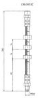 Centric 150.39312 Brake Hydraulic Hose - Front or Rear - view 1