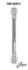 Centric 150.42011 Brake Hydraulic Hose - Front, Rear or Rear Upper - view 1