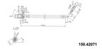 Centric 150.42071 Brake Hydraulic Hose - Front Right - view 1