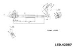 Centric 150.42087 Brake Hydraulic Hose - Front Right - view 1