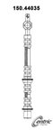 Centric 150.44035 Brake Hydraulic Hose - Front - view 1