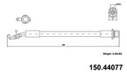 Centric 150.44077 Brake Hydraulic Hose - Front - view 1