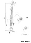 Centric 150.47302 Brake Hydraulic Hose - Rear Left - view 1