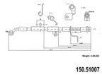 Centric 150.51007 Brake Hydraulic Hose - Front Right - view 1