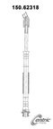 Centric 150.62318 Brake Hydraulic Hose - Rear - view 1