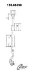 Centric 150.66098 Brake Hydraulic Hose - Front Left - view 1