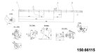 Centric 150.66115 Brake Hydraulic Hose - Front Right - view 1