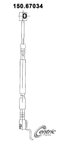 Centric 150.67034 Brake Hydraulic Hose - Front Right - view 1