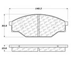 Centric 300.03030 Disc Brake Pad Set - Front - view 5