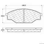 Centric 300.03030 Disc Brake Pad Set - Front - view 1