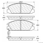Centric 300.03340 Disc Brake Pad Set - Front - view 1