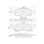 Centric 300.03440 Disc Brake Pad Set - Front - view 6