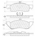 Centric 300.03440 Disc Brake Pad Set - Front - view 5