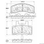 Centric 300.03700 Disc Brake Pad Set - Front - view 1