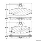 Centric 300.04130 Disc Brake Pad Set - Rear - view 1
