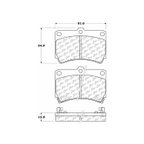 Centric 300.04660 Disc Brake Pad Set - Front - view 6