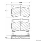 Centric 300.04660 Disc Brake Pad Set - Front - view 1
