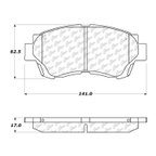 Centric 300.04760 Disc Brake Pad Set - Front - view 7