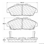 Centric 300.04960 Disc Brake Pad Set - Front - view 1