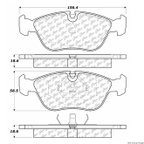 Centric 300.06180 Disc Brake Pad Set - Front - view 1