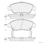 Centric 300.06210 Disc Brake Pad Set - Front - view 1