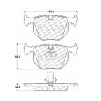 Centric 300.06830 Disc Brake Pad Set - Rear - view 6