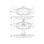 Centric 300.06881 Disc Brake Pad Set - Rear - view 6