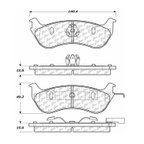 Centric 300.06900 Disc Brake Pad Set - Rear - view 5