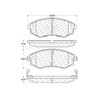 Centric 300.07000 Disc Brake Pad Set - Front - view 7