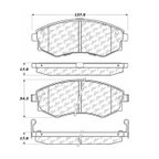 Centric 300.07000 Disc Brake Pad Set - Front - view 6