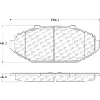 Centric 300.07480 Disc Brake Pad Set - Front - view 7
