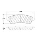 Centric 300.07570 Disc Brake Pad Set - Rear - view 6