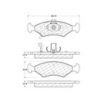 Centric 300.07660 Disc Brake Pad Set - Front or Rear - view 7