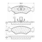 Centric 300.07660 Disc Brake Pad Set - Front or Rear - view 6