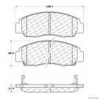 Centric 300.07870 Disc Brake Pad Set - Front - view 1