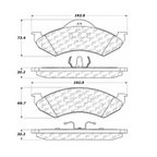 Centric 300.08200 Disc Brake Pad Set - Front - view 6